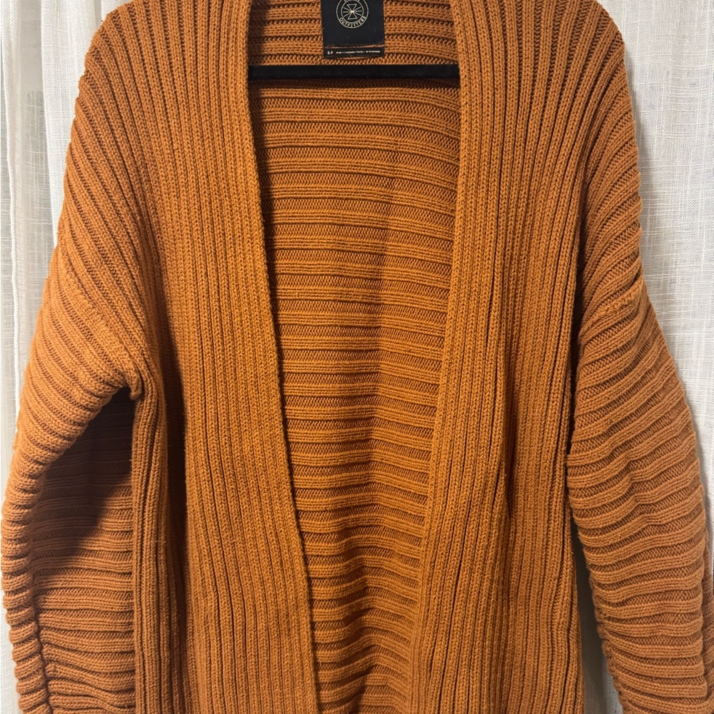 Urban Outfitters Rust Ribbed Cardigan - Picture 2 of 5